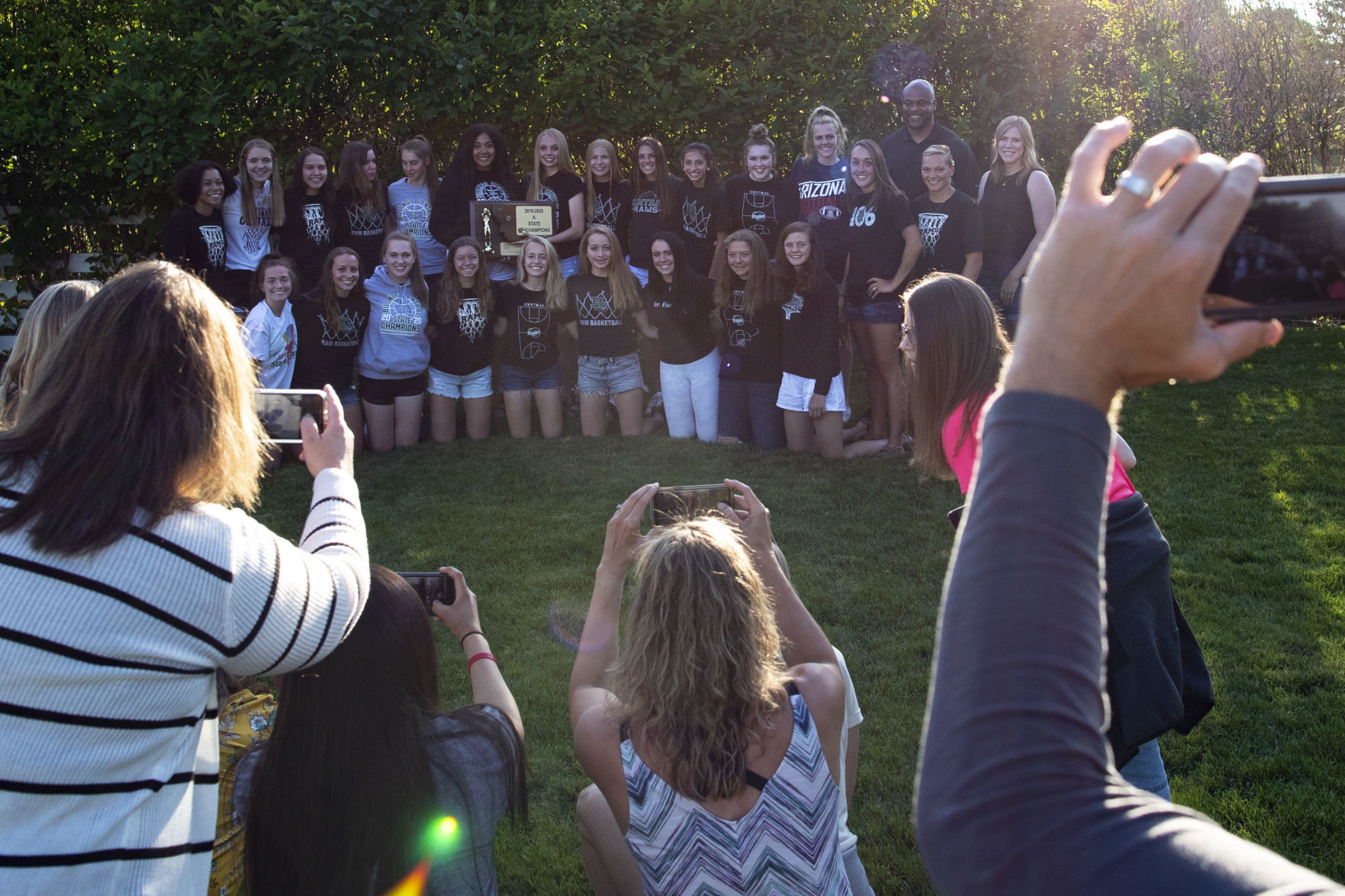 Billings Central state co-championship celebration